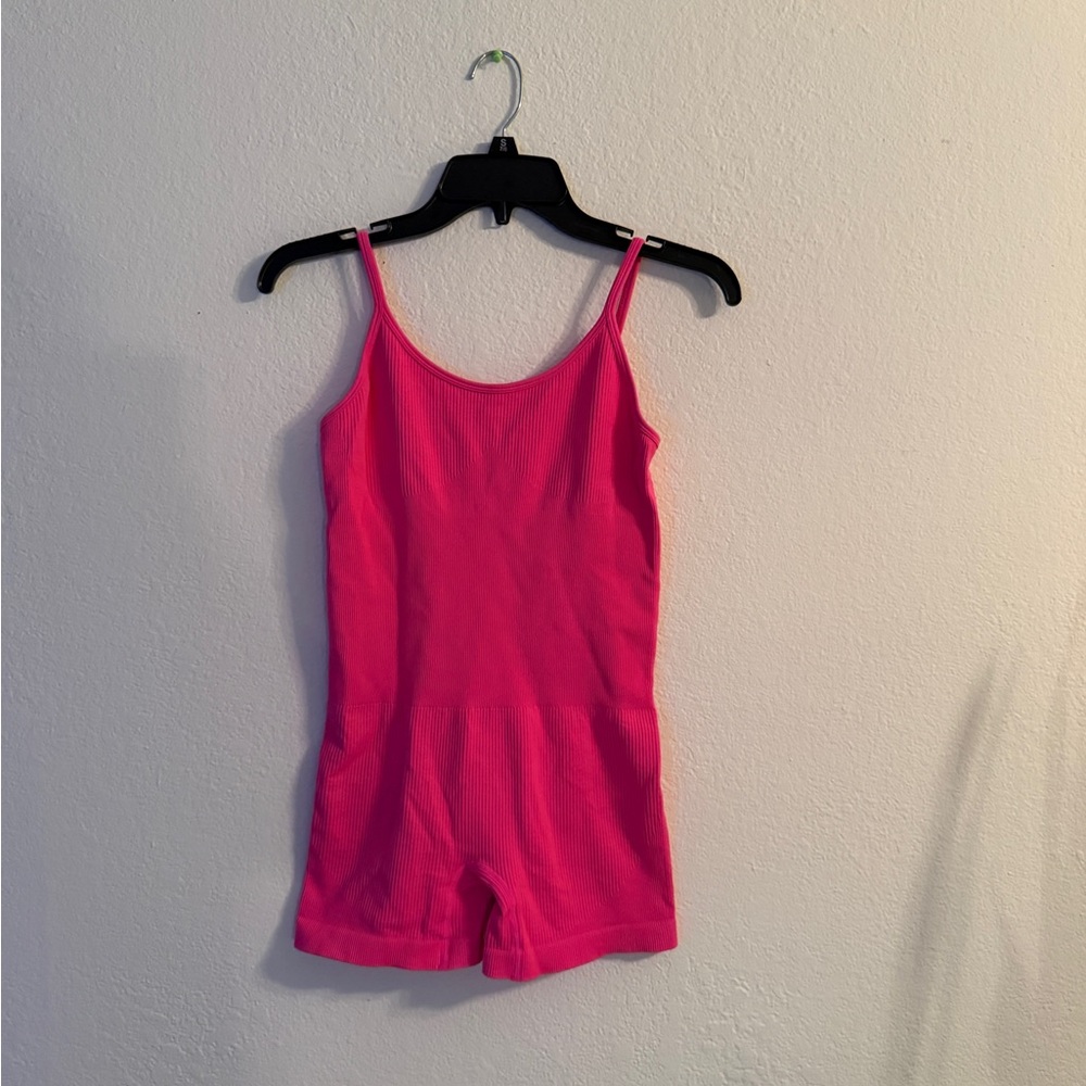 Women's Pink Sleeveless Romper